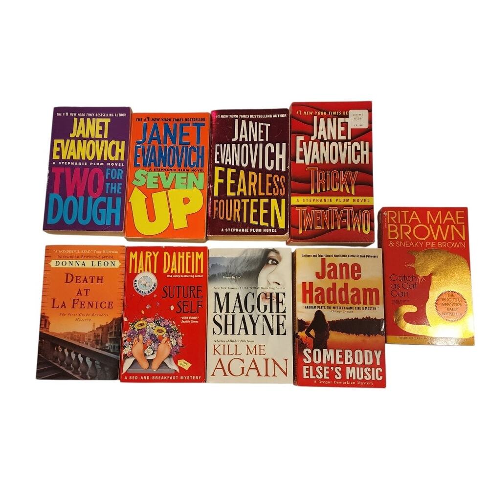 Mystery Book Bundle Mass Market Paperback Evanovich Leon Shayne